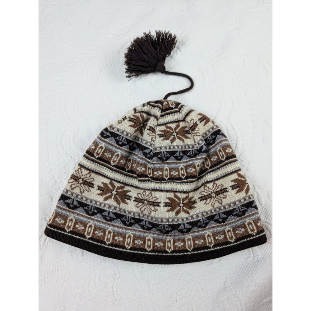 Turtle Fur Hat Kids Winter Merino Wool Nordin Style Tassel Cap  Made in Canada